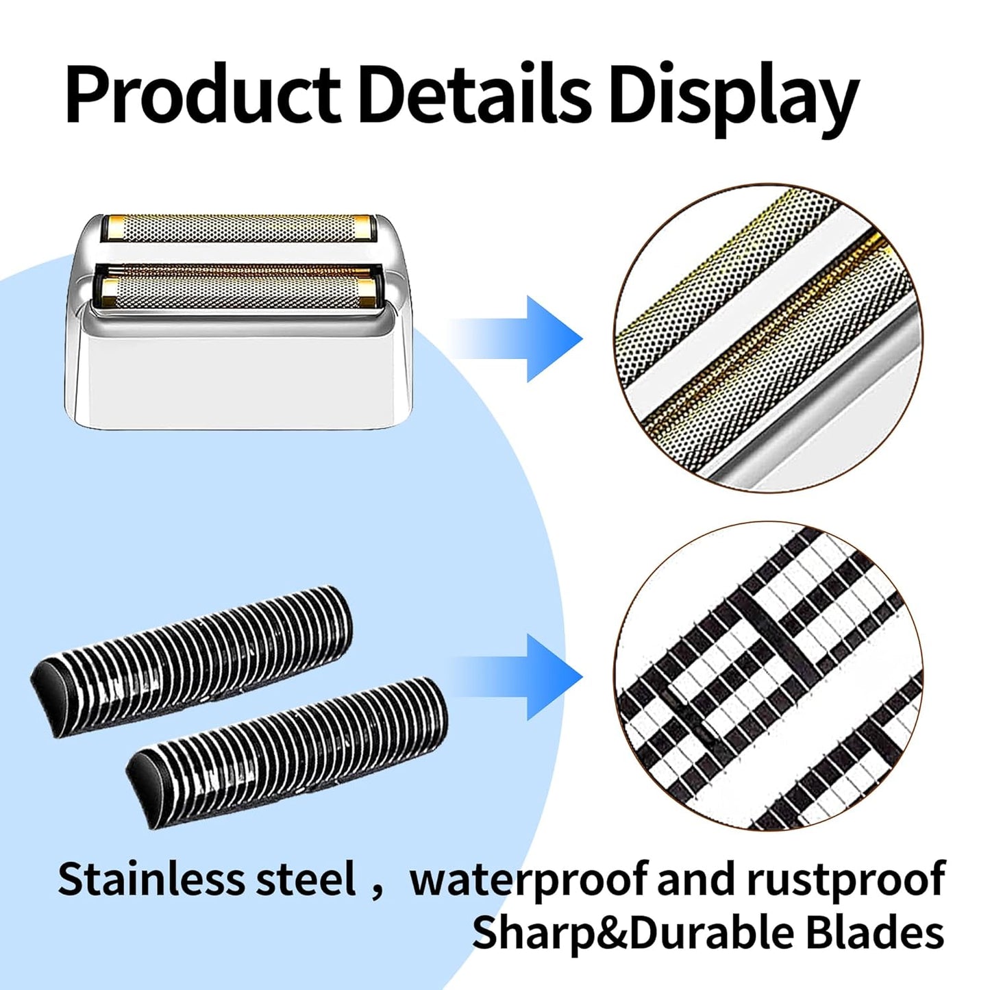 BaBylissPRO Replacement Foil & Cutters - Professional Parts for FXFS2 Shaver | Silver