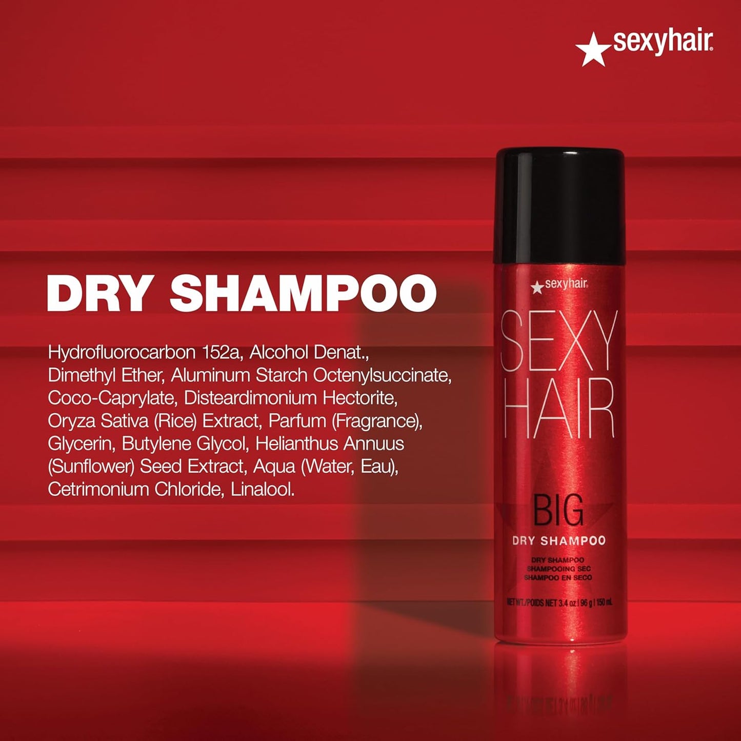 SexyHair Big Dry Shampoo - Remove Oils & Impurities | Adds Volume for All Hair Types
