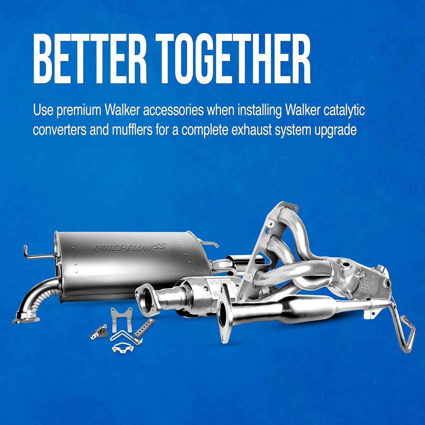 Walker Heavy Duty Exhaust Flex Pipe - 4" Inlet & Outlet for Universal Fit | Durable Performance