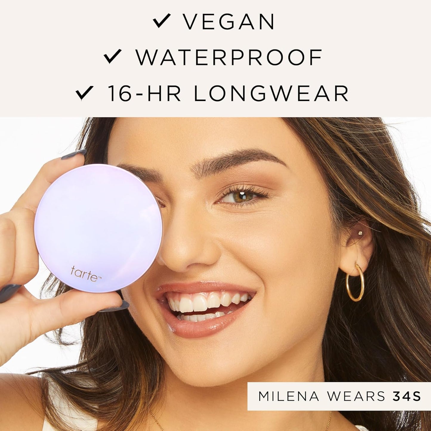 Tarte Face Tape Pressed Powder - Medium-Coverage Waterproof Formula with Hyaluronic Acid & Peptides | Lightweight, Vegan & Cruelty-Free