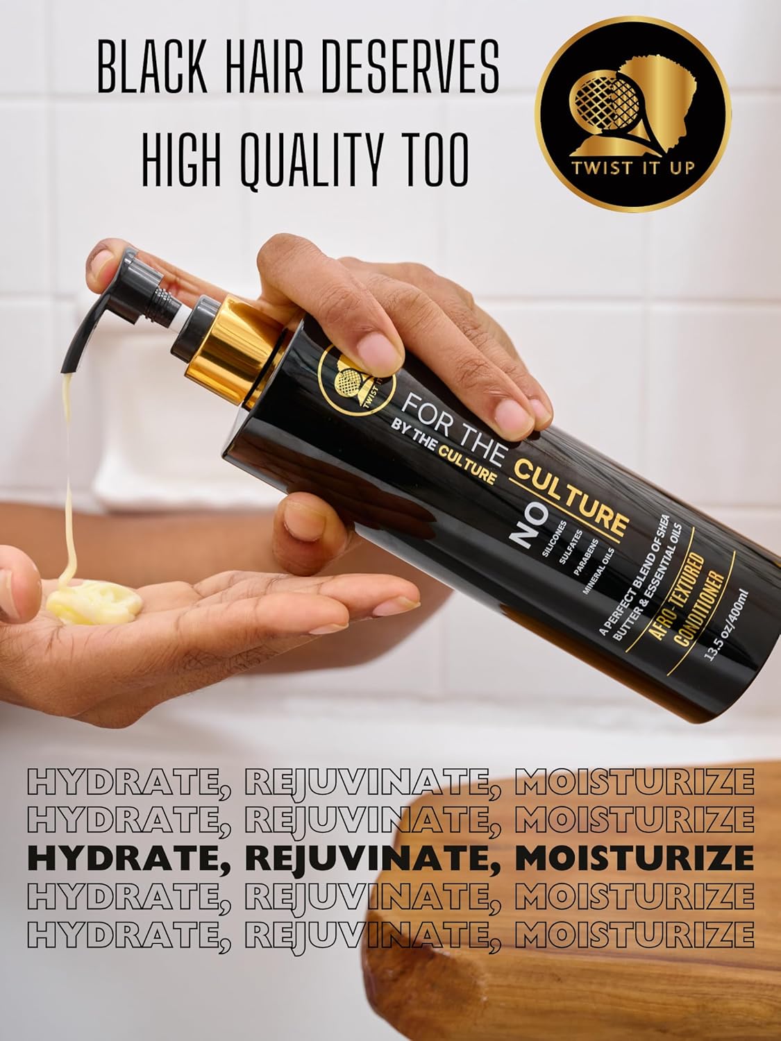 Twist It Up Hair Conditioner - Sulfate-Free Formula with 20 Natural Ingredients for Curly Hair | 13.5 Fl Oz