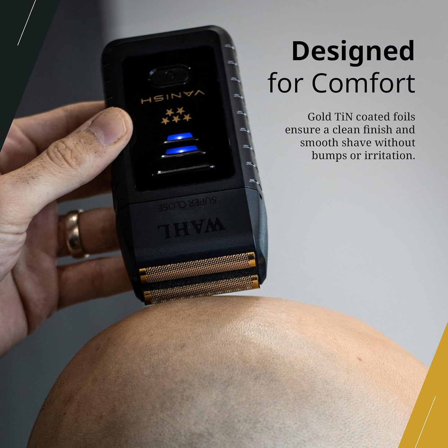 Wahl Professional 5 Star Vanish Shaver - Cordless Lithium-Ion, Ergonomic Design, 100+ Minute Runtime