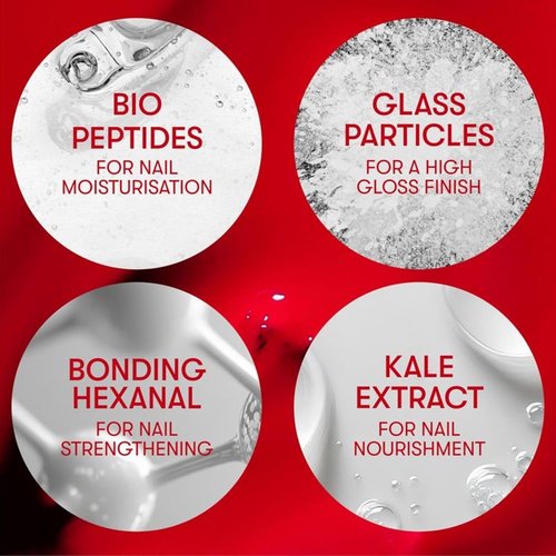 Nails Inc Gel-Like Nail Polish - 4-in-1 Base Coat, Treatment & Top Coat | Long-Lasting Glossy Finish, Mia, 0.47 Fl Oz