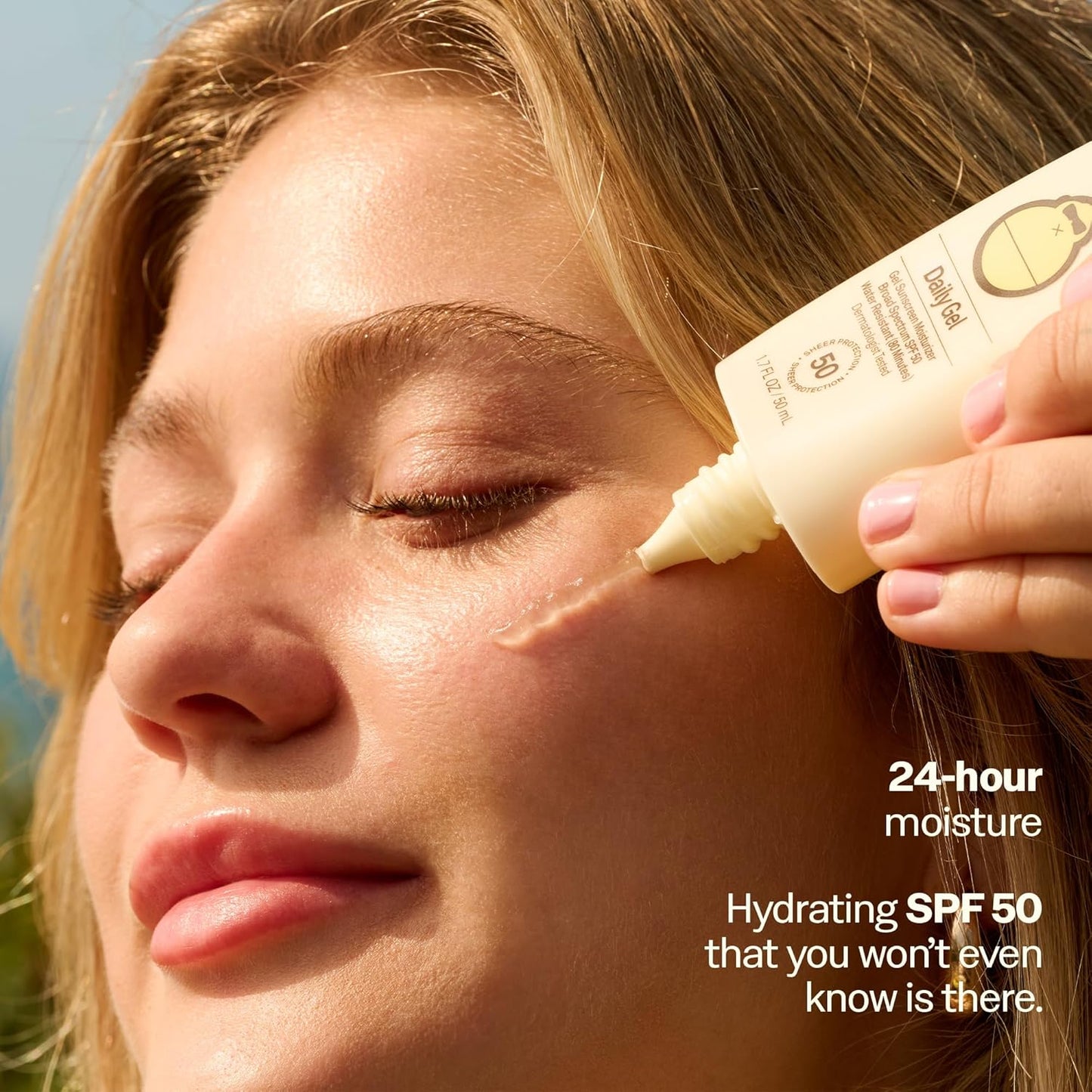 Sun Bum Daily SPF 50 Clear Gel Face Sunscreen - Moisturizing & Broad Spectrum - Vegan, Travel Size 1.7 oz