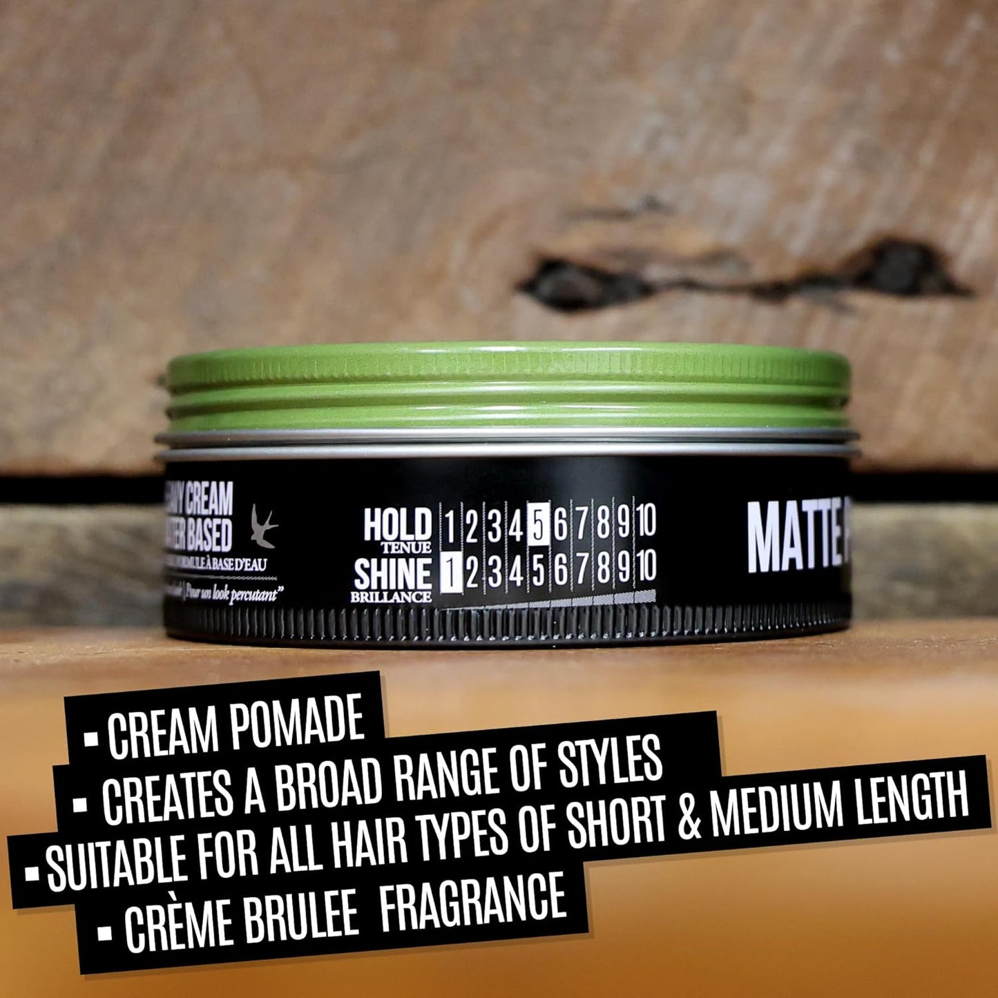 Uppercut Deluxe Matte Pomade - Barbers Collection for Strong Hold | 10.5 oz / 300 g