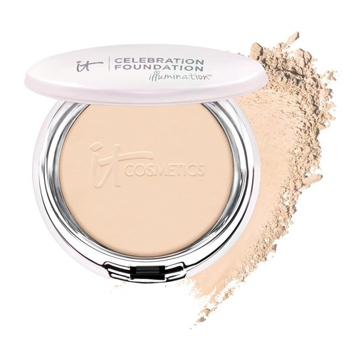 IT Cosmetics Celebration Foundation Illumination - Full-Coverage Anti-Aging Powder - Blurs Pores & Wrinkles - 0.3 oz
