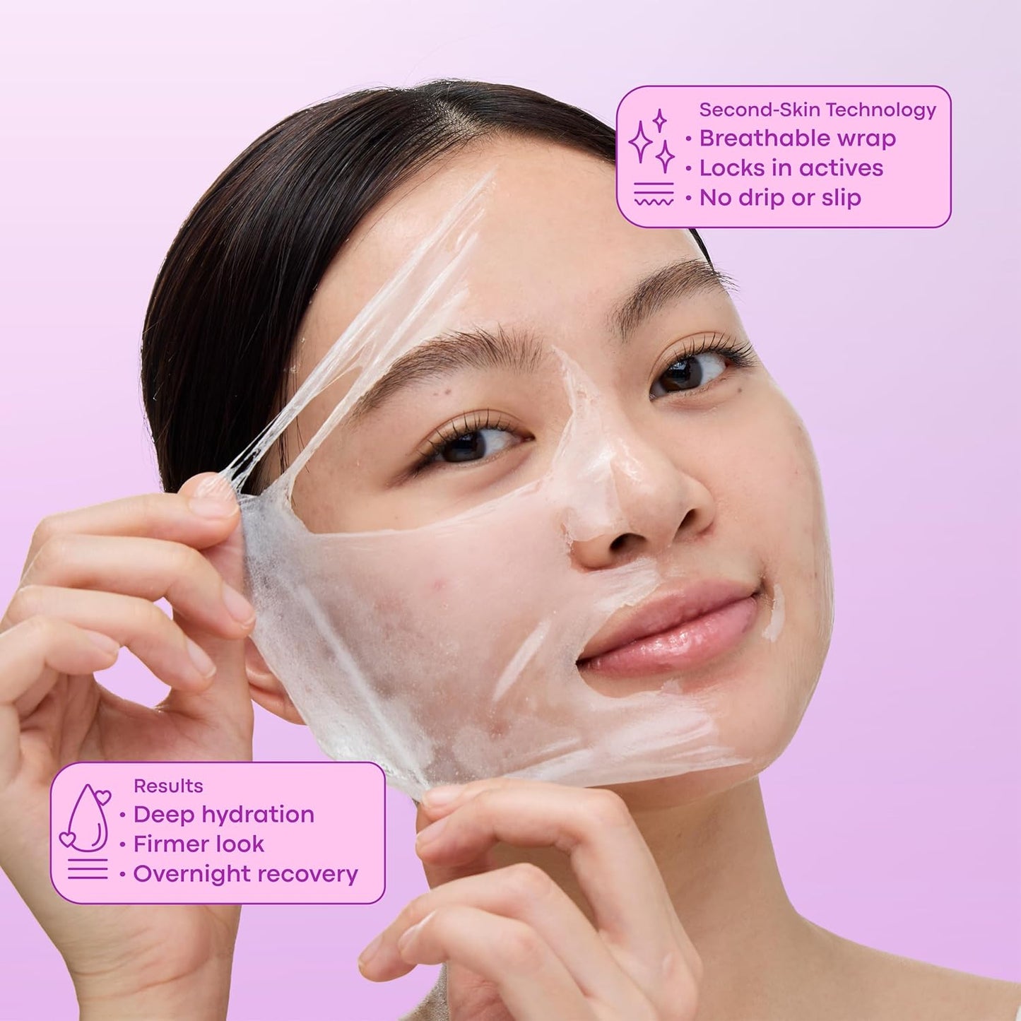 TONYMOLY Mask Melt PDRN + Hyaluronic Acid Wrapping Mask, Overnight Hydrating Face Mask with Second-Skin Technology for Firmness, Elasticity & Radiance, Deep Moisture Treatment, 2.7 fl oz