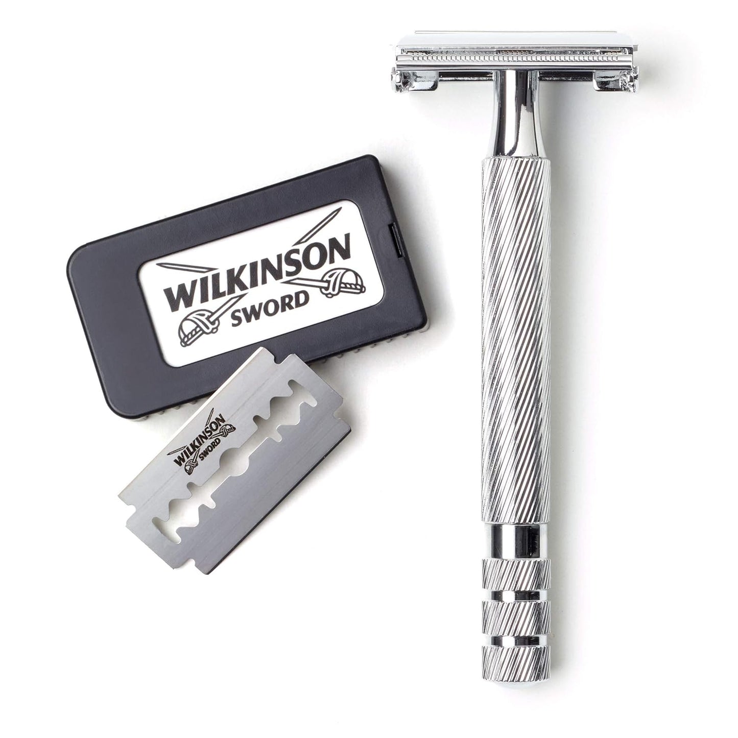 Wilkinson Sword Double Edge Razor - Precision Shaving with 5 Blade Refills | Men's Grooming Essential