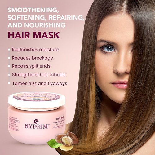 Botanical Max Hair Mask - Intense Hydrating Deep Conditioner for Damaged Hair | Infused with Argan Oil & 10 Nourishing Oils, 8.45 oz