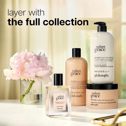 Philosophy Radiant Grace Eau De Parfum - Warm Floral Women's Perfume - Long-Lasting with Sandalwood, Jasmine & Black Cherry