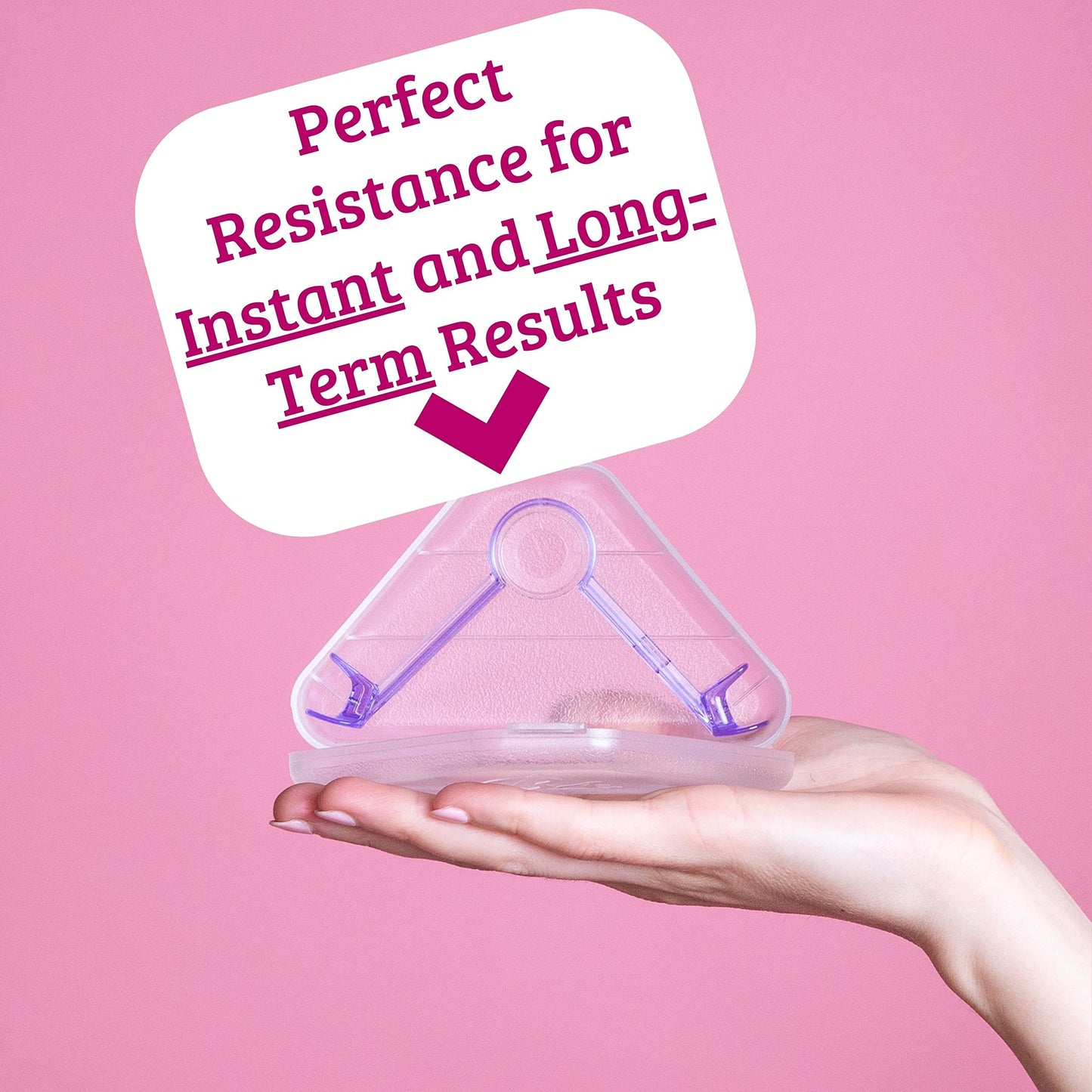 Lip Plumper Device | Non-Invasive Lip Plumping Device, Pain-Free | 60-Second Daily Exercise for Fuller Lips, Defined Jawline & Firmer Skin, MADE IN USA (Peachy Pink)