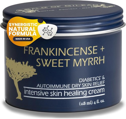 Balm Of Gilead Foot Healing Cream - Frankincense & Myrrh Moisturizer for Sensitive Skin | Deeply Nourishing Relief