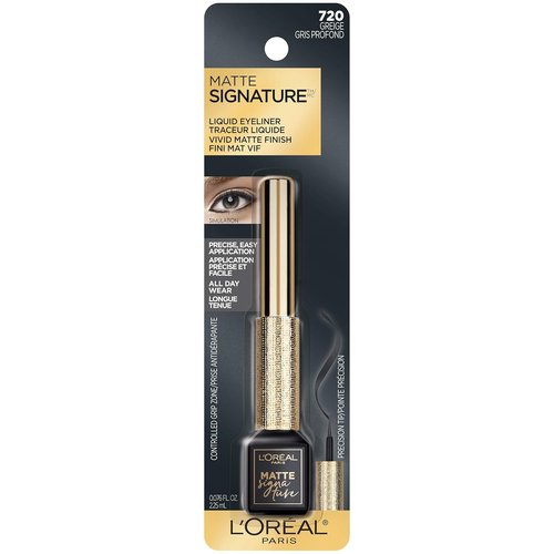 L'Oreal Paris Matte Signature Liquid Eyeliner - Waterproof, Precise Application, Vivid Greige, 0.07 fl oz