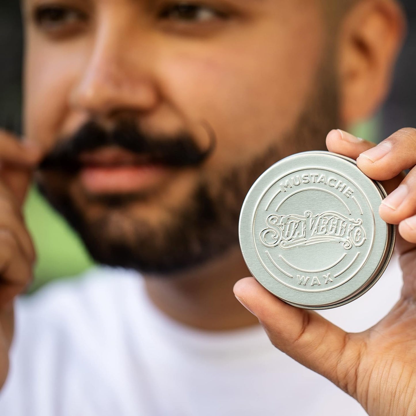 Suavecito Mustache Wax - Original Scent, All-Day Hold, 1.5 oz Portable Tin for Grooming & Styling