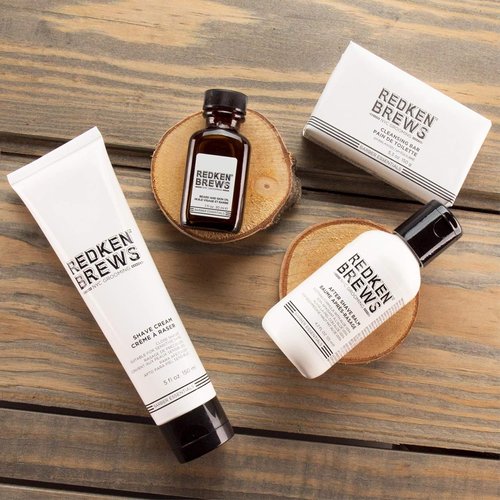 Redken Brews Men's Cleanse Bar & After Shave Balm Bundle | Refreshing Grooming Essentials