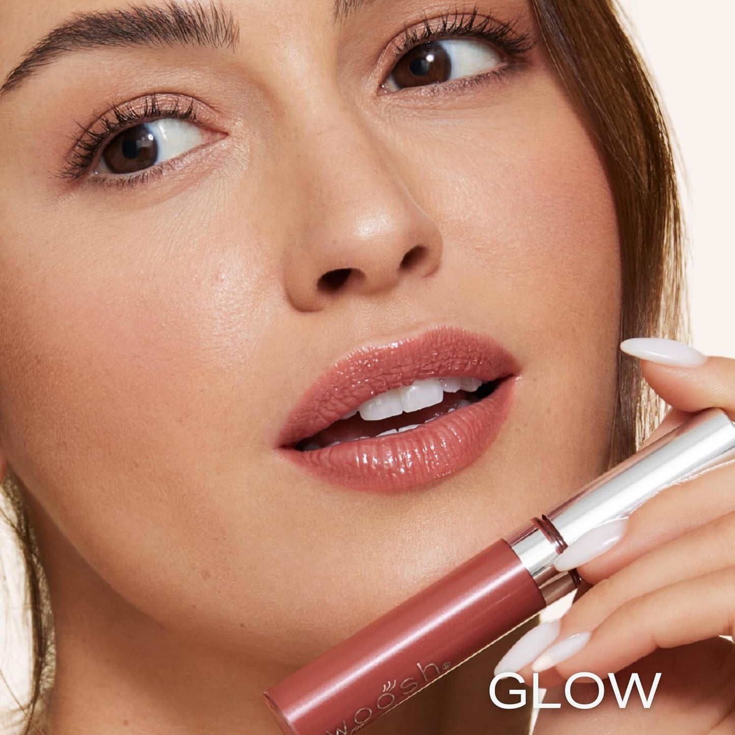 Woosh Beauty Spin-On Lip Gloss - Hydrating Hyaluronic Acid & Shea Butter Formula | Vegan, Shine Finish