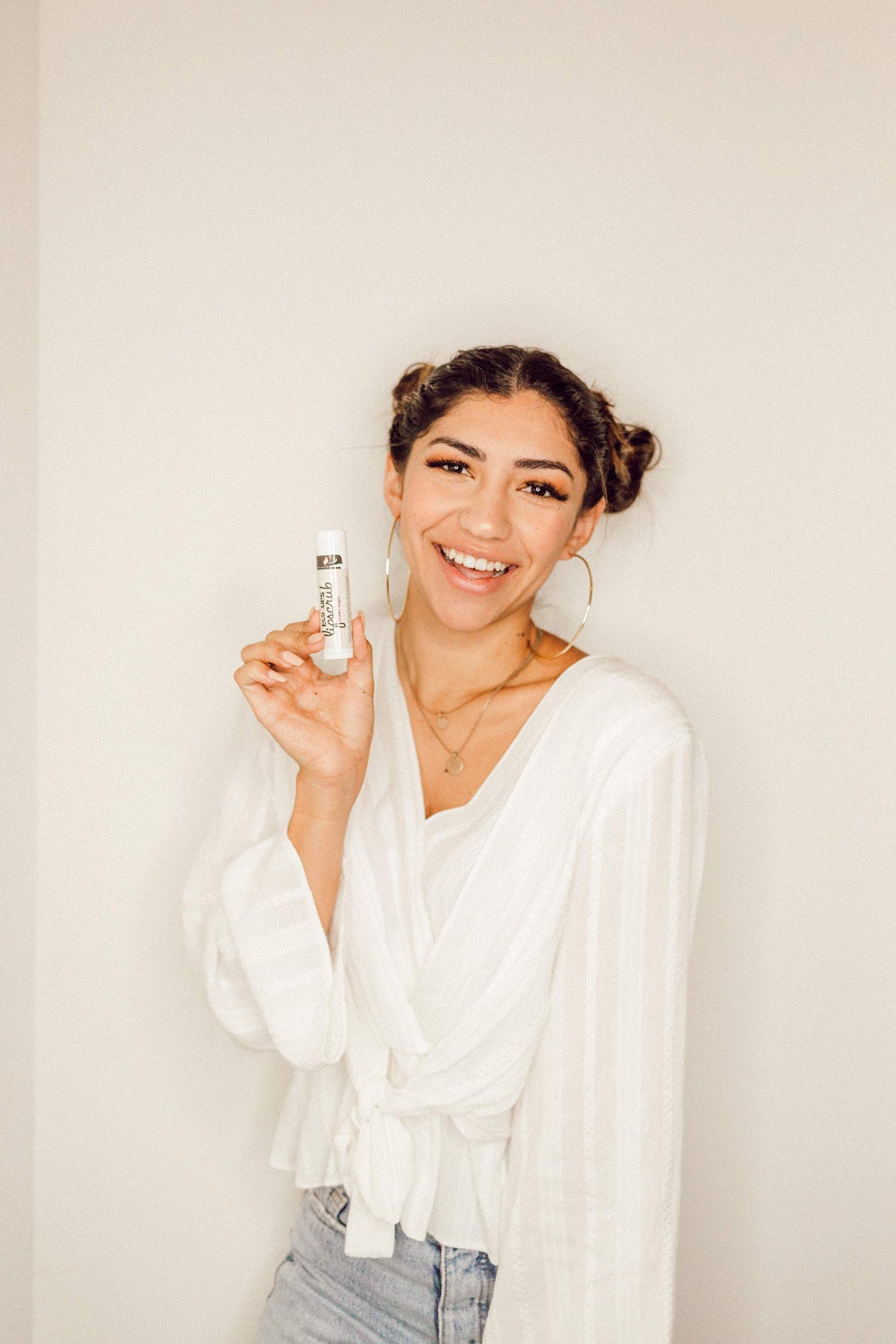 Eco Lips LipScrub Sugar Scrub Sticks - Brown Sugar & Vanilla Bean - 100% Natural Lip Care Treatment with Organic Sugar and Coconut Oil - Gently Exfoliate & Polish Dry, Flaky Lips, 100% Edible