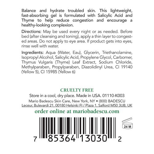 Mario Badescu Anti Acne Serum for Combination & Oily Skin | Clarifying Gel-Serum that Tackles Clogged Pores | Formulated with Salicylic Acid and Glycerin