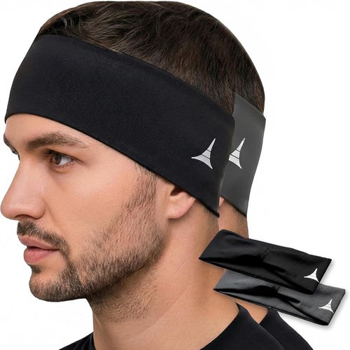 French Fitness Revolution - Stretchy Sports Headband for Men & Women | Moisture-Wicking Sweatband for Running, Cycling, Yoga