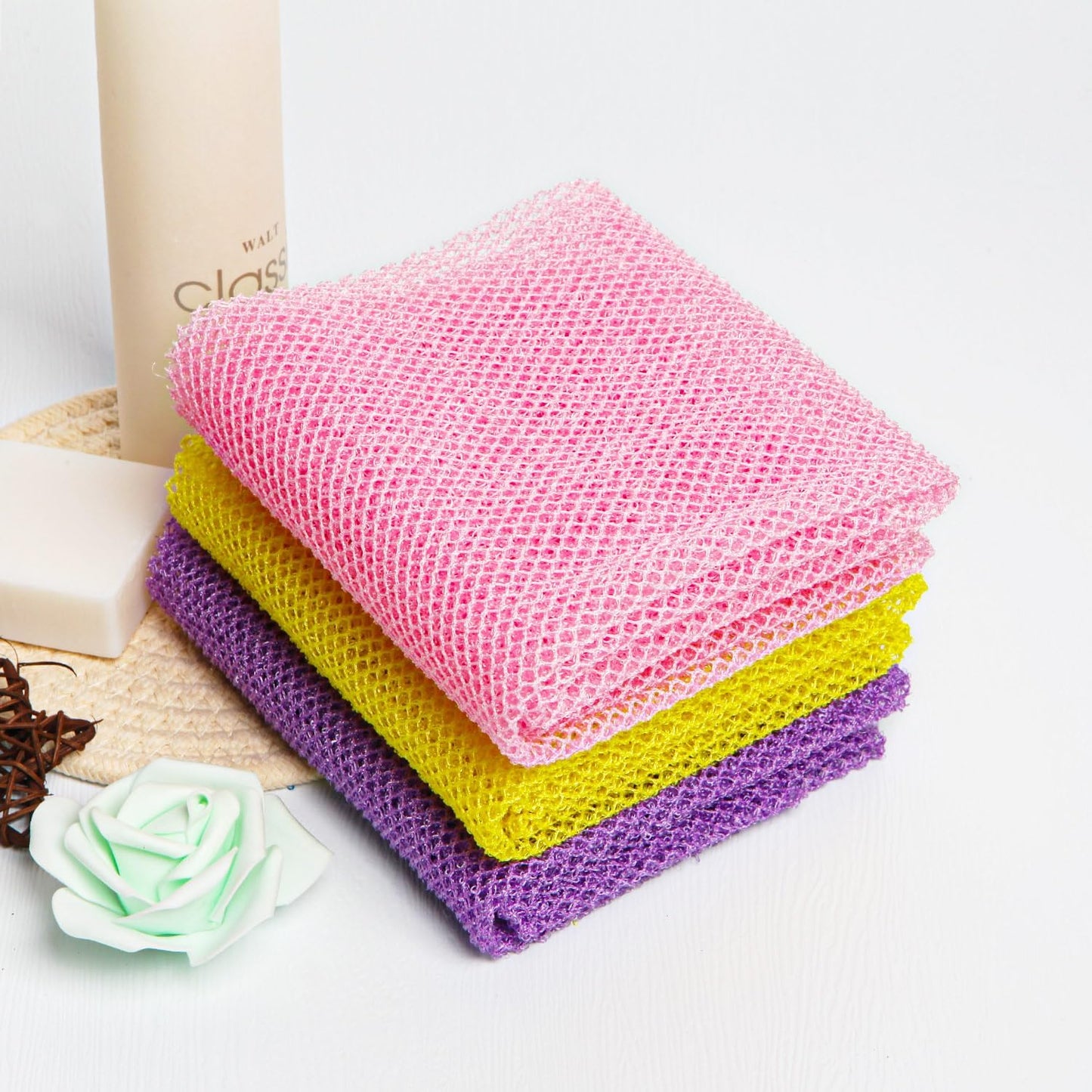 Skiennix African Net Sponge - Exfoliating Bath Scrubber for Smooth Skin | Long-Lasting Durability
