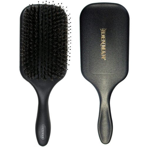Denman D83 Paddle Brush - Fast & Gentle Detangling for Curly Hair | Black, Unisex, All Ages