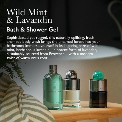 Molton Brown Body Wash - Wild Mint & Lavandin Scent | Refreshing 10 fl. oz. Size