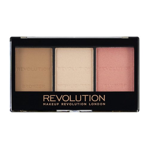 Makeup Revolution Ultra Sculpt & Contour Kit - Define Features with Vegan Formula | Ultra Fair C01, 3.6g