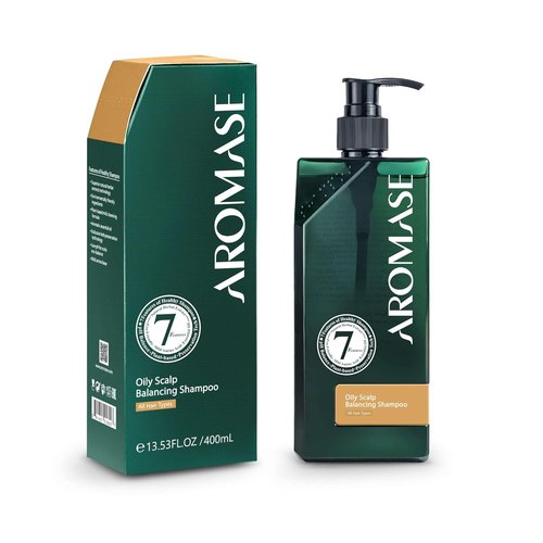 Aromase Oily Scalp Balancing Shampoo - Dandruff Control for Oily Scalps | 14 FL OZ