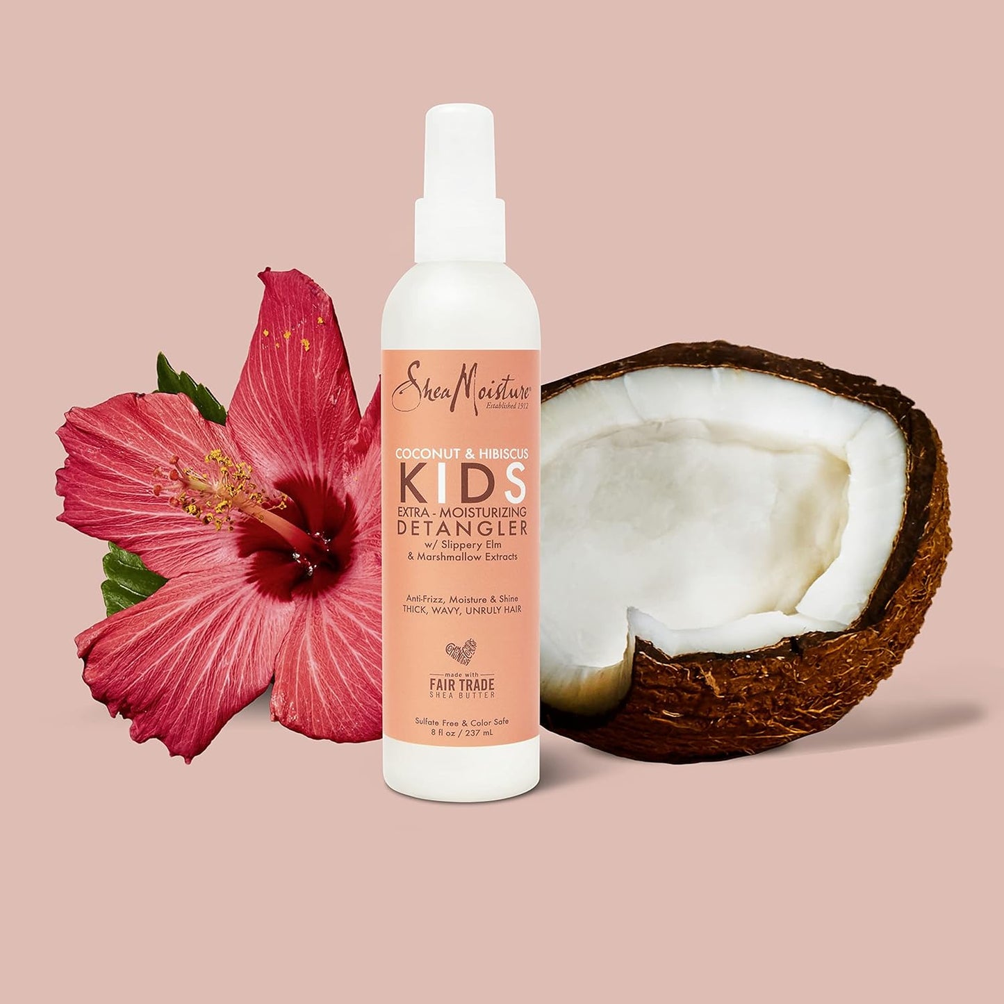 SheaMoisture Kids Extra Moisturizing Detangler - Coconut & Hibiscus for Curly Hair | 8 oz