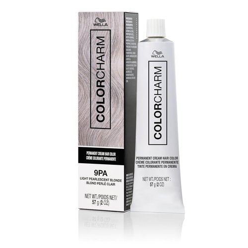COLORCHARM Permanent Cream Hair Dye - Ash Blonde with Pearlescent & Smokey Cool Tones | 100% Gray Coverage | Vegan, 2 oz.
