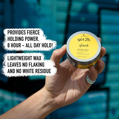 Got2b Glued Spiking Hair Wax - Fierce Hold for All-Day Style | 2 oz