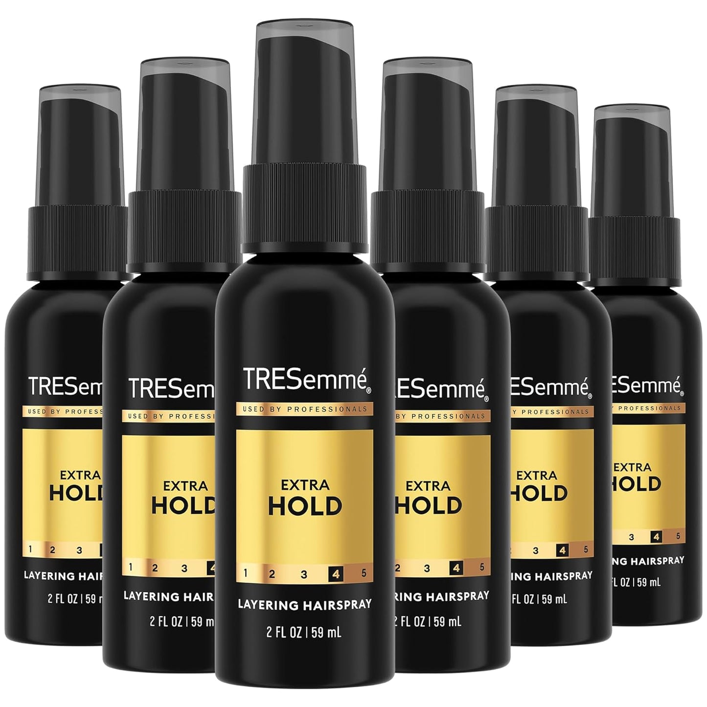 TRESemmé Extra Hold Travel Hairspray | Non-Aerosol Anti-Frizz Formula - 6-Pack, 2 Oz Each