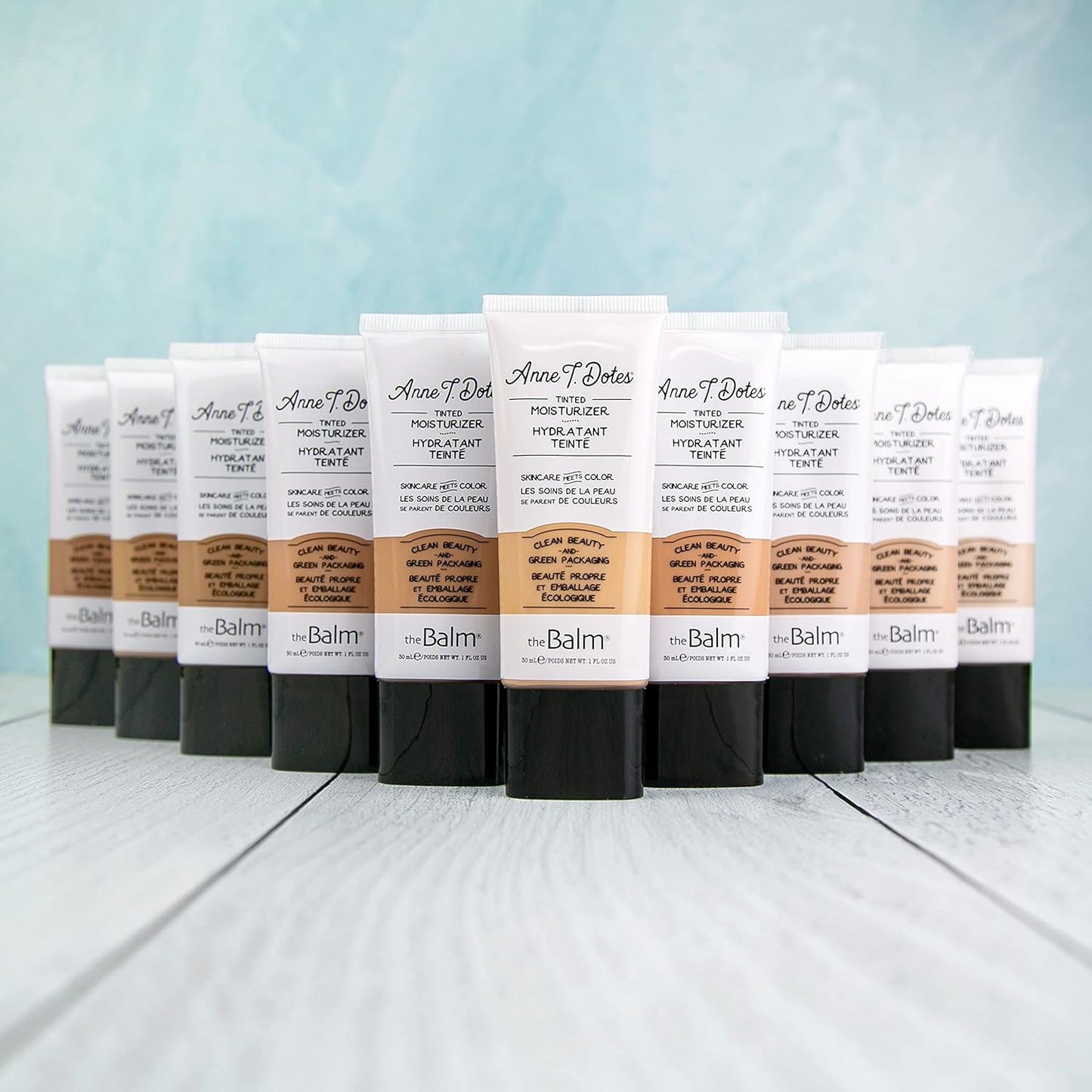 theBalm Anne T. Dotes Tinted Moisturizer - Medium Skin Shade, 1 Fl Oz | Flawless Finish & Hydration