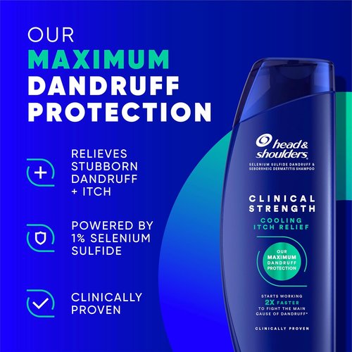 Head & Shoulders Anti-Dandruff Shampoo - Clinical Strength Itch Relief Twin Pack | 13.5 fl oz Each