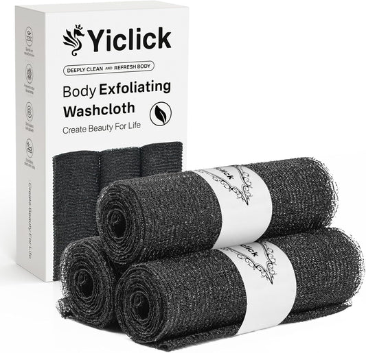 Yiclick Exfoliating Washcloth Towel - Japanese Bath Cloth for Body Exfoliation | Korean Back Scrubber