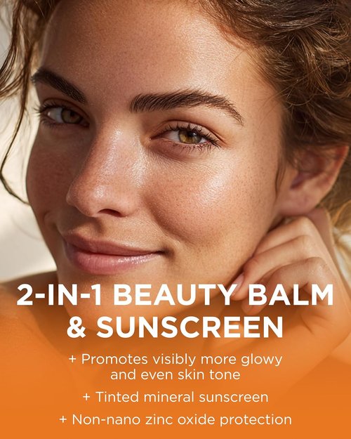 Andalou Naturals Vitamin C BB Beauty Balm SPF 30 - Sheer Tint 2-in-1 BB Cream & Mineral Sunscreen - 2 fl oz