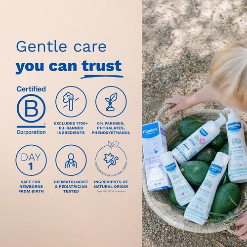 Mustela Newborn Arrival Gift Set | Natural Baby Skincare & Bath Essentials - 5-Piece Collection