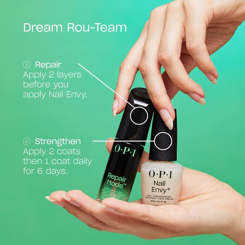 OPI Nail Envy Nail Strengthener Clear | Strengthening Nail Polish Treatment | For Weak & Thin Nails