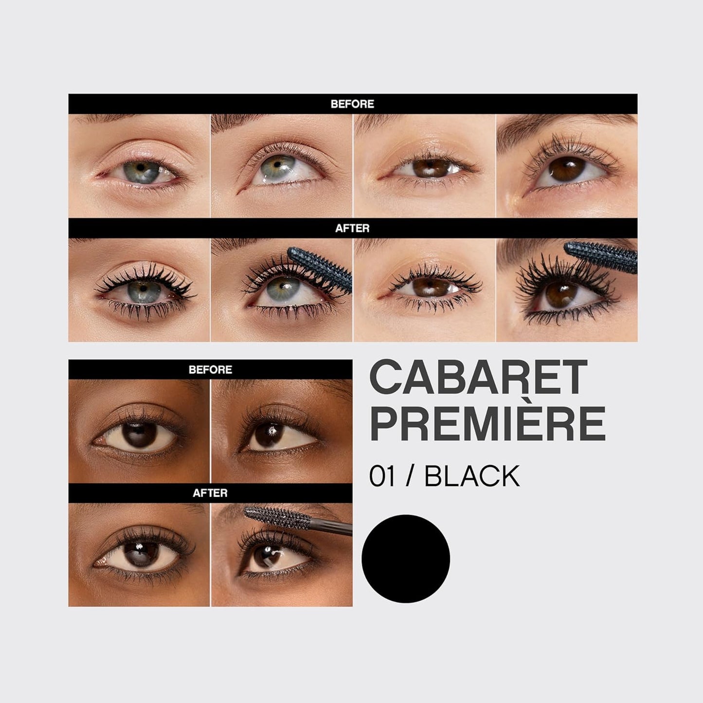 Vivienne Sabó Cabaret Premiere Black Mascara - Volume & Length, Smudge-Proof, 0.3 Fl Oz | Cruelty-Free