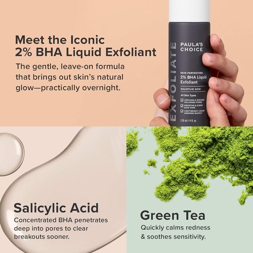 Paula's Choice Skin Perfecting AHA & BHA Exfoliant Duo - Gel & Liquid for Blackheads, Pores, Wrinkles