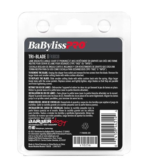 BaBylissPRO Tri-Blades Replacement Clipper Blades - Compatible with FX870, FX825, FX673 & More