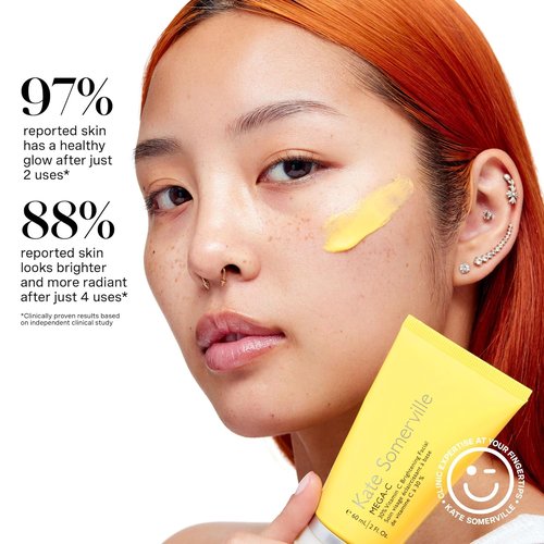 Kate Somerville Mega-C Vitamin C Brightening Facial Mask - Clinic-Grade Treatment for Even Skin Tone, 2 Fl Oz