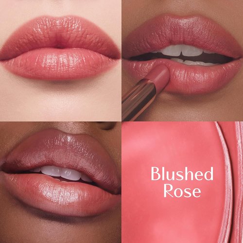 Charlotte Tilbury Pillow Talk Blush Balm | Long-Lasting Sheer Lip Tint for Hydrated, Plumper Lips - Blushed Rose