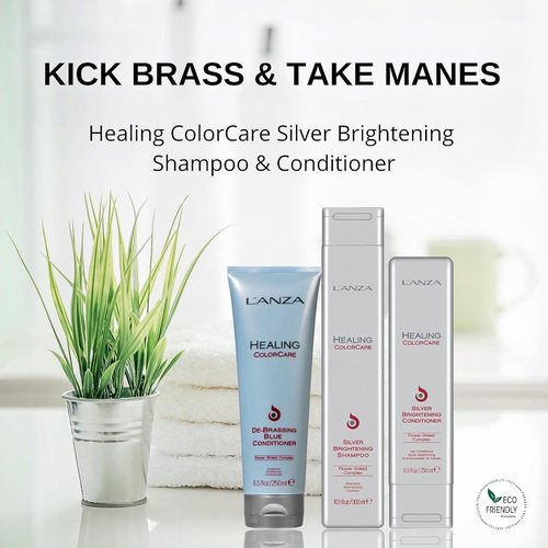 L'ANZA Healing Colorcare Purple Shampoo - Neutralizes Brass, Brightens Blonde & Adds Shine | Sulfate-Free, Moisturizing