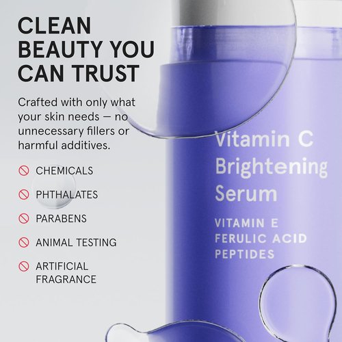 iRestore Vitamin C Brightening Serum - Anti-Aging Face Serum with 15% Ascorbic Acid & Peptide Complex