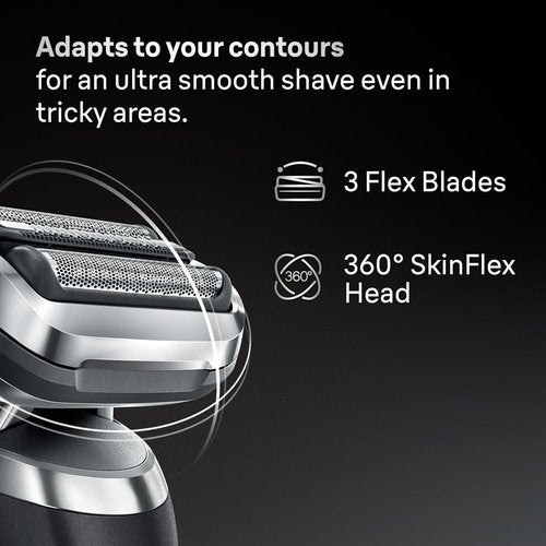 Braun Series 7 Electric Shaver Replacement Head - Effortless Attachment for Optimal Shaving | Compatible with 74S, Silver