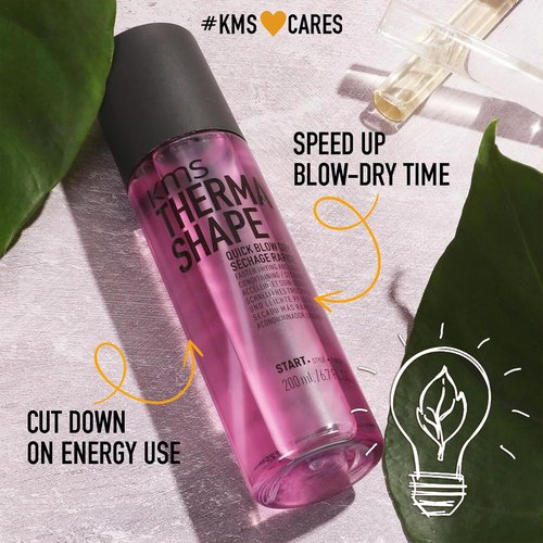 KMS THERMASHAPE Quick Blow Dry Spray - Achieve Full, Natural Blow Outs | 6.7 oz