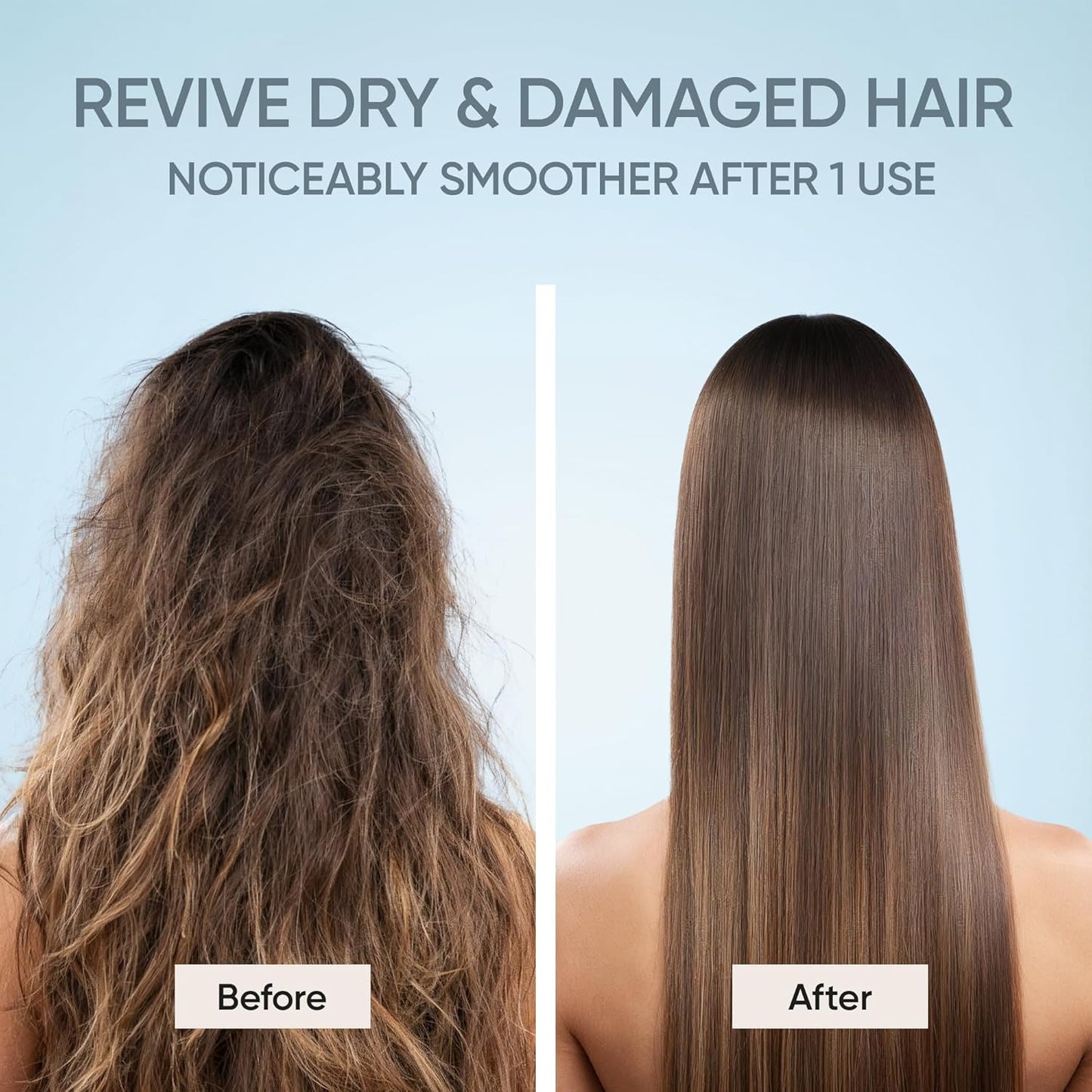 SUNATORIA Keratin Hair Mask - Deep Repair for Dry, Damaged Hair - Hydrolyzed Keratin & Argan Oil | 8.5 fl oz