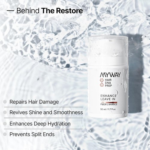 My Way Hair DNA Leave-In Conditioner - Deeply Nourishing Damage Reversal & Shine Revival | 1.7 oz, Paraben-Free