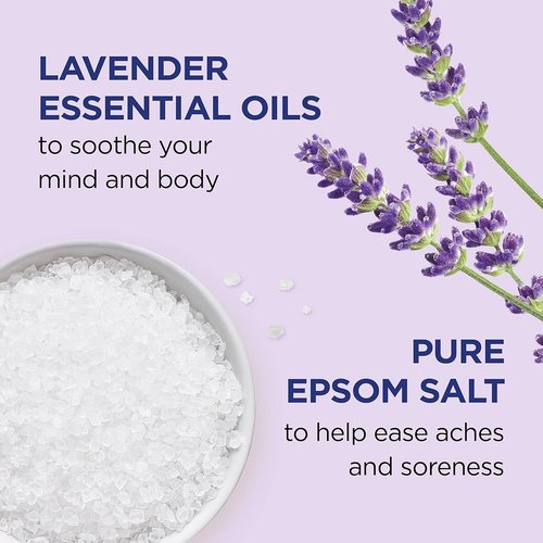 Dr Teal's Epsom Salt Soaking Solution - Soothe & Sleep with Lavender - 3 lbs for Relaxation
